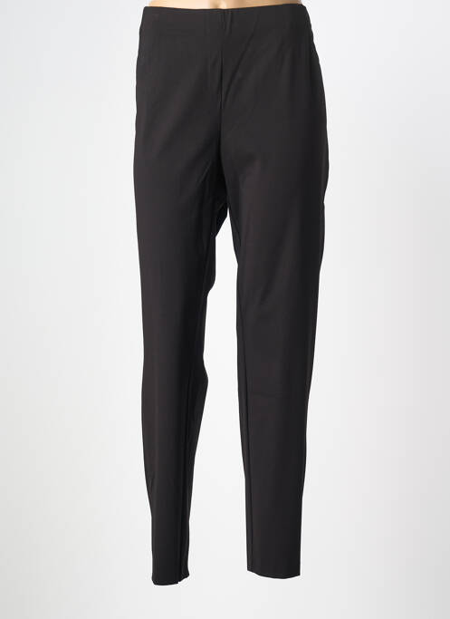 Pantalon droit stretch taille normale noir ADELINA BY SCHEITER femme
