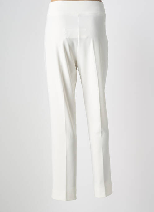Pantalon droit stretch taille normale blanc FUEGO WOMAN femme