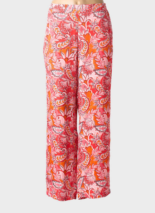 Pantalon droit taille élastique taille normale rose ADELINA BY SCHEITER femme