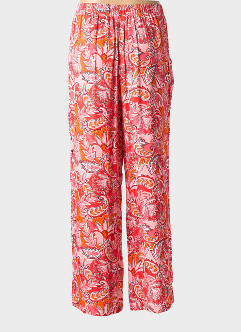 Pantalon droit taille élastique taille normale rose ADELINA BY SCHEITER femme