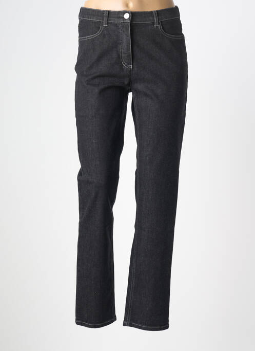 Jeans coupe droite stretch taille normale noir ADELINA BY SCHEITER femme