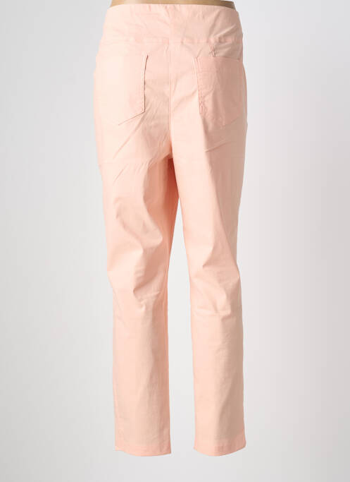 Pantalon droit stretch taille normale rose ADELINA BY SCHEITER femme