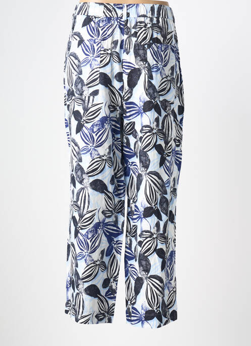 Pantalon droit fermeture zippée sous rabat boutonné taille normale bleu GERRY WEBER femme