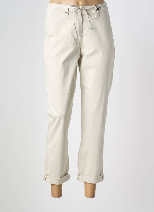 Pantalon 7/8 stretch taille normale beige GERRY WEBER femme