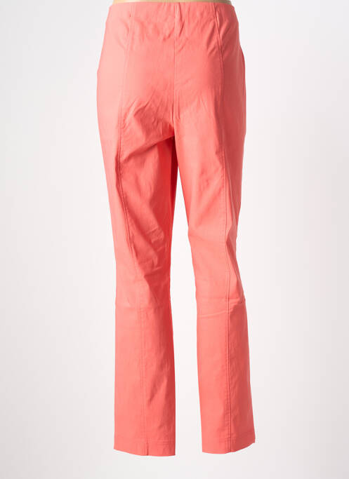 Pantalon droit orange ADELINA BY SCHEITER femme