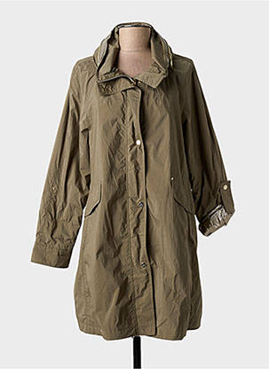 Parka manches longues a capuche vert BASLER femme