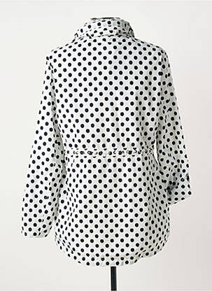 Coupe-vent manches longues a capuche blanc ANANKE femme