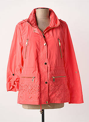 Coupe-vent manches longues a capuche orange FUEGO WOMAN femme