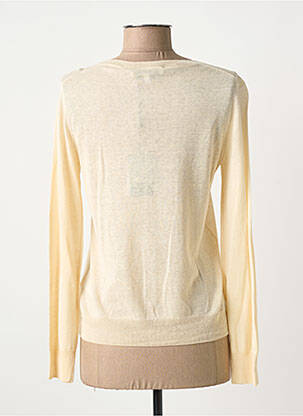 Gilet manches longues fermeture boutonnée sur le devant beige ESTHEME femme