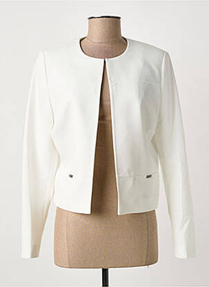 Veste casual col rond blanc GREGORY PAT femme
