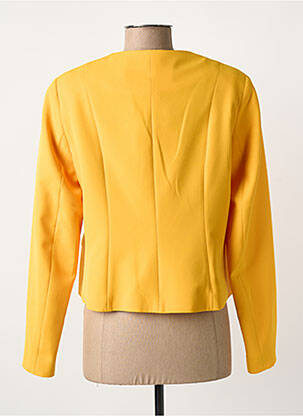 Veste casual col rond jaune GREGORY PAT femme