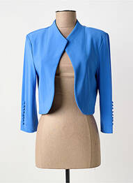 Veste casual col rond bleu JOSEPH RIBKOFF femme