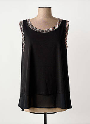 Top stretch sans manche noir FUEGO WOMAN femme