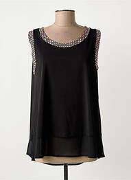 Top stretch sans manche noir FUEGO WOMAN femme
