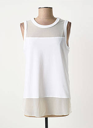 Top stretch sans manche blanc JOSEPH RIBKOFF femme