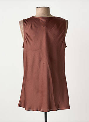 Top sans manche sans manche marron JOSEPH RIBKOFF femme