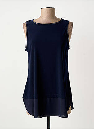 Top sans manche sans manche bleu JOSEPH RIBKOFF femme
