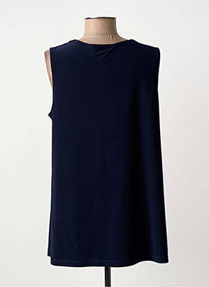 Top stretch sans manche bleu JOSEPH RIBKOFF femme