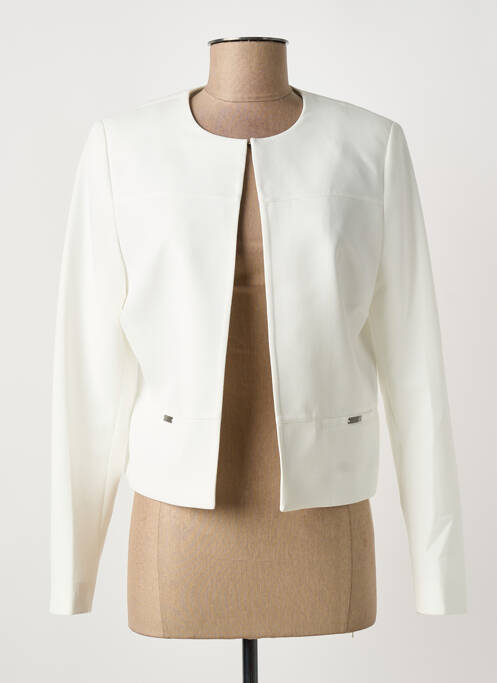 Veste casual col rond blanc GREGORY PAT femme