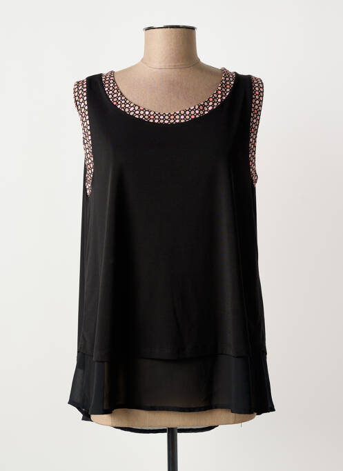 Top stretch sans manche noir FUEGO WOMAN femme