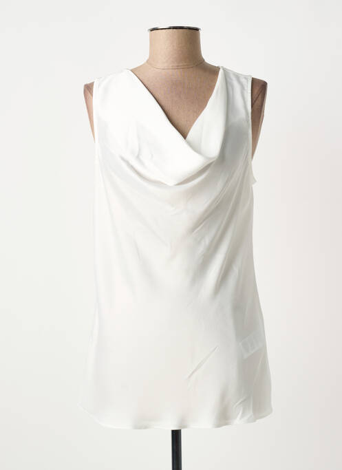 Top sans manche sans manche blanc JOSEPH RIBKOFF femme
