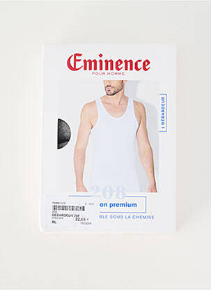 Débardeur stretch sans manche gris EMINENCE homme