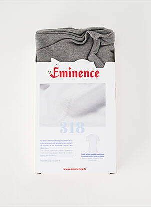 T-shirt coupe cintrée manches courtes gris EMINENCE homme
