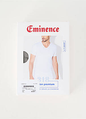 T-shirt coupe cintrée manches courtes gris EMINENCE homme