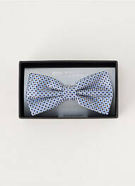 Noeud papillon imprimé fantaisie bleu ROY ROBSON homme