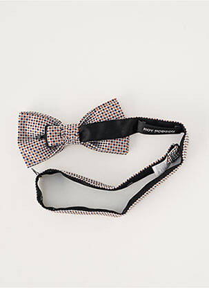 Noeud papillon imprimé fantaisie marron ROY ROBSON homme