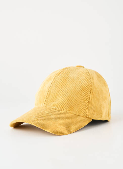 Casquette tissage velours jaune CRAMBES homme