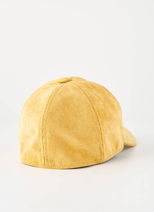 Casquette tissage velours jaune CRAMBES homme
