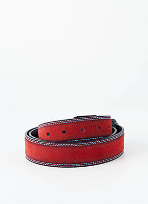 Ceinture coutures renforcées rouge MIGUEL BELLIDO homme