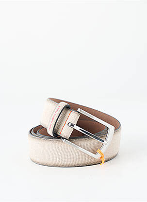 Ceinture coutures renforcées beige A FISH NAMED FRED homme
