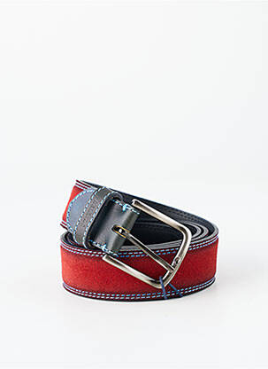 Ceinture coutures renforcées rouge MIGUEL BELLIDO homme