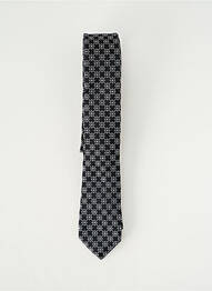 Cravate imprimé fantaisie noir ETERNA homme