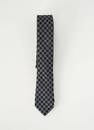Cravate effet matière satinée noir ETERNA homme
