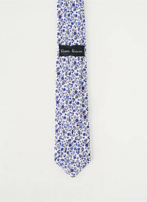 Cravate maintien élastique bleu CLAUDE GABRIEL homme