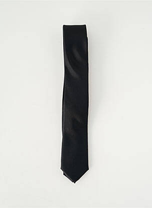 Cravate effet matière satinée noir ETERNA homme