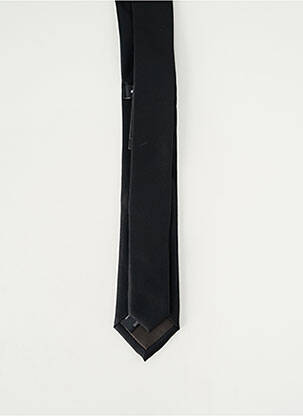 Cravate effet matière satinée noir ETERNA homme