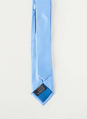 Cravate effet matière satinée bleu ETERNA homme