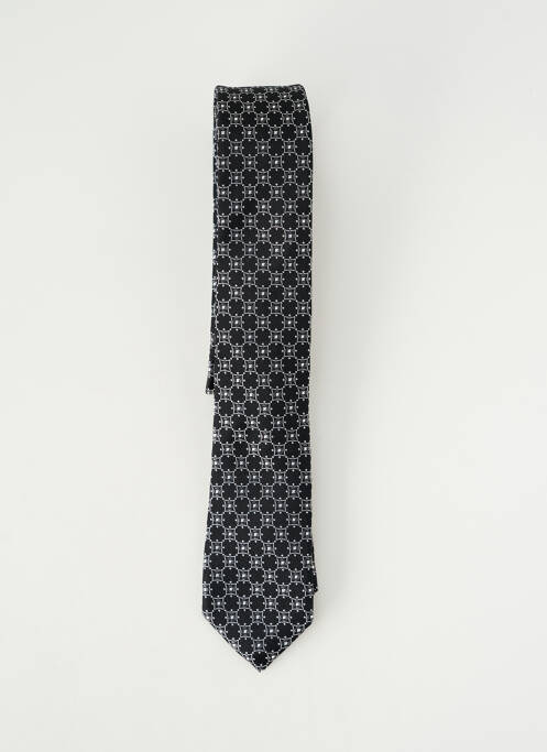 Cravate effet matière satinée noir ETERNA homme