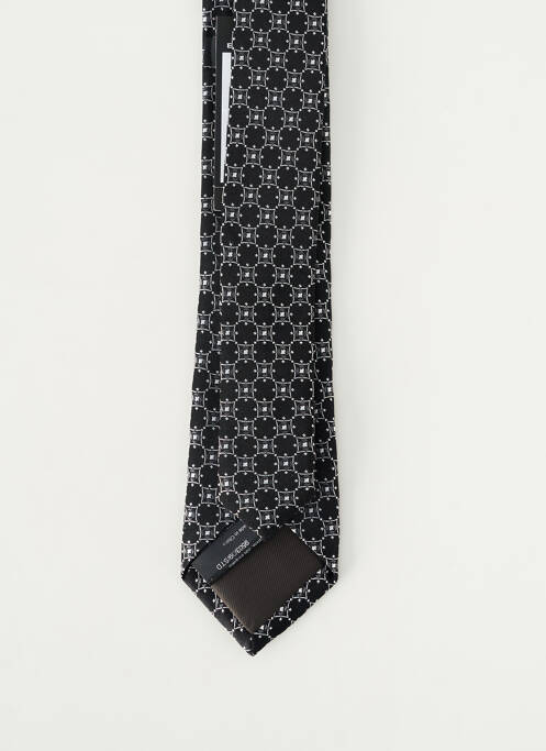 Cravate effet matière satinée noir ETERNA homme