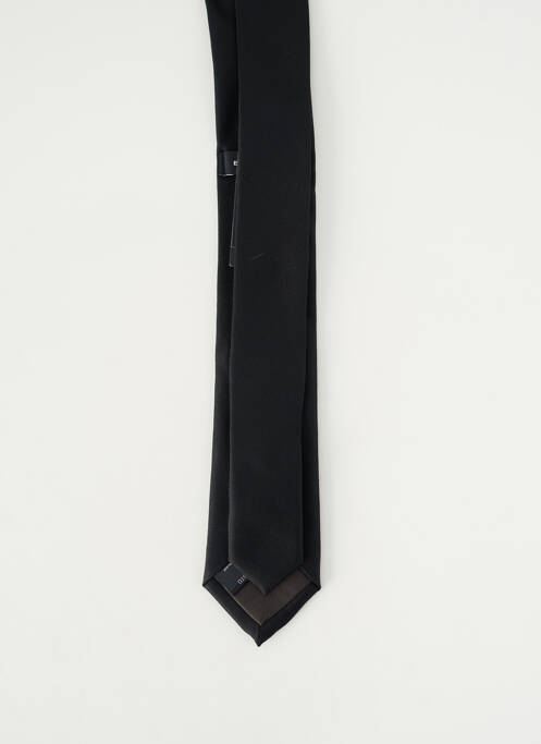 Cravate effet matière satinée noir ETERNA homme