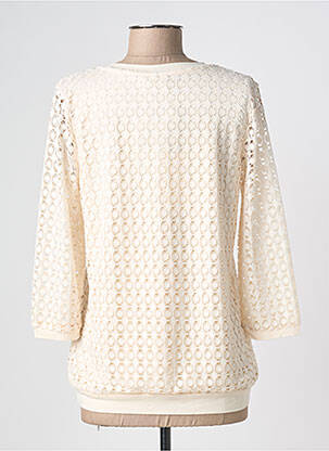 Top stretch manches 3/4 beige BARBARA LEBEK femme