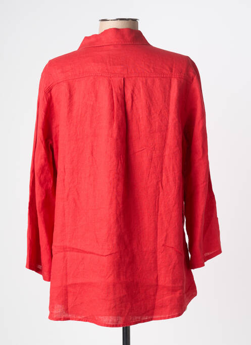 Tunique manches longues col chemisier rouge BARBARA LEBEK femme