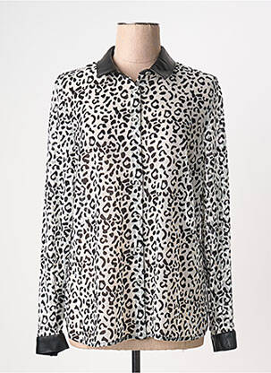 Chemisier coupe cintrée manches longues blanc GREGORY PAT femme
