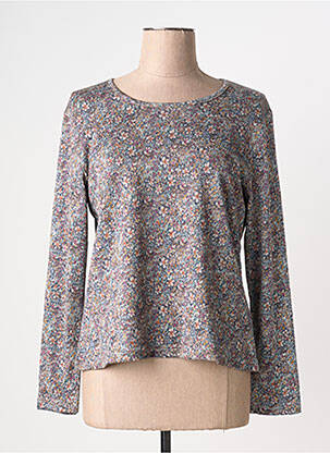 Top stretch manches longues gris GRIFFON femme