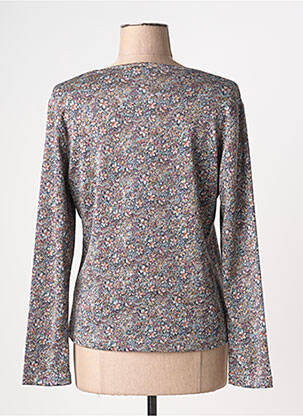 Top stretch manches longues gris GRIFFON femme
