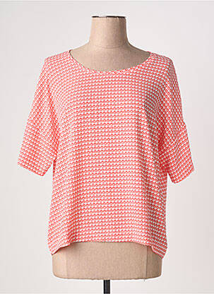 Blouse manches courtes manches courtes rose GRIFFON femme